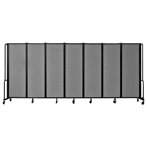 NPS Room Divider, 6' Height, 7 Sections, Grey