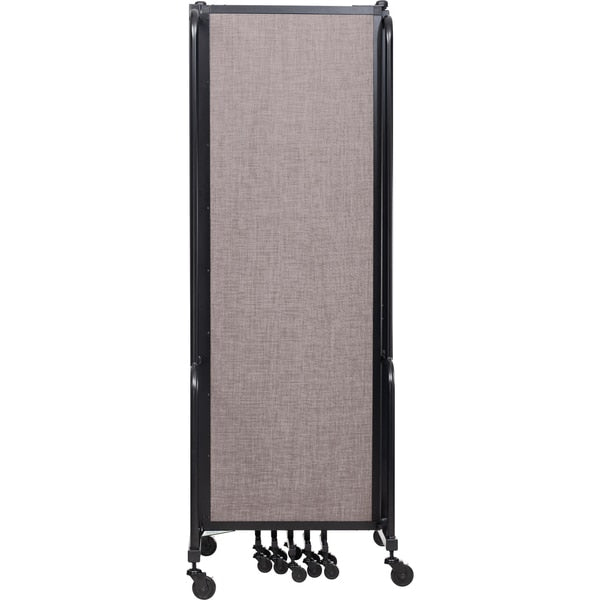 NPS Room Divider, 6' Height, 7 Sections, Grey