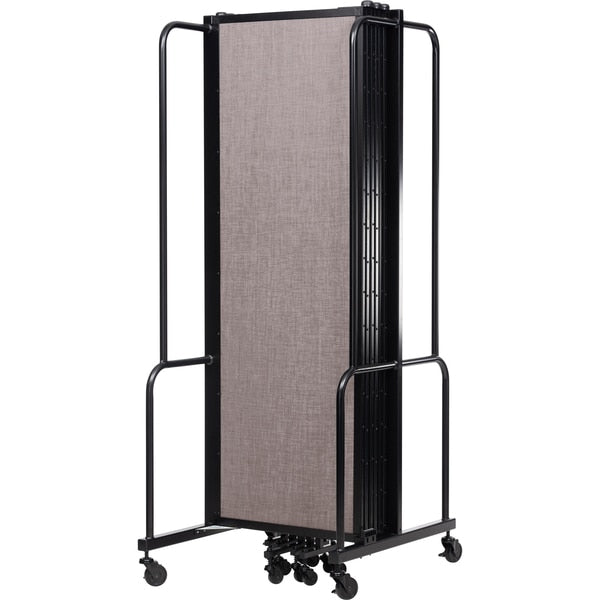 NPS Room Divider, 6' Height, 7 Sections, Grey