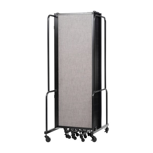 NPS Room Divider, 6' Height, 9 Sections, Grey