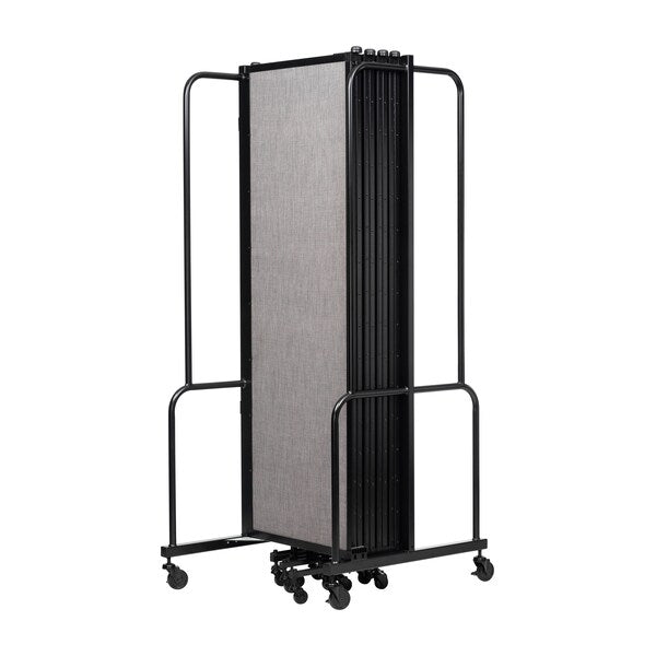 NPS Room Divider, 6' Height, 9 Sections, Grey