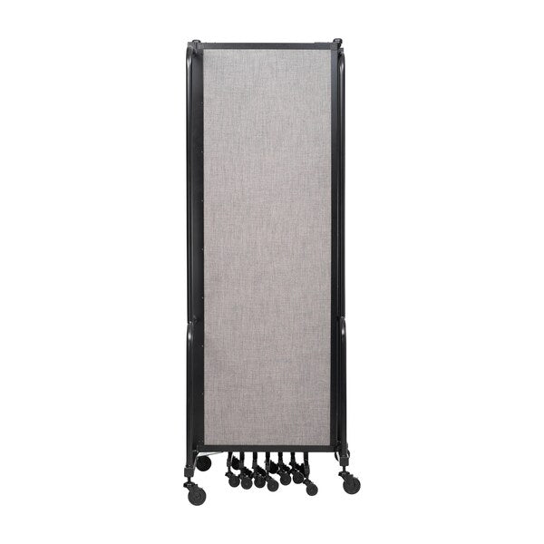 NPS Room Divider, 6' Height, 9 Sections, Grey