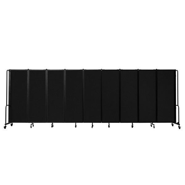 NPS Room Divider, 6' Height, 9 Sections, Black
