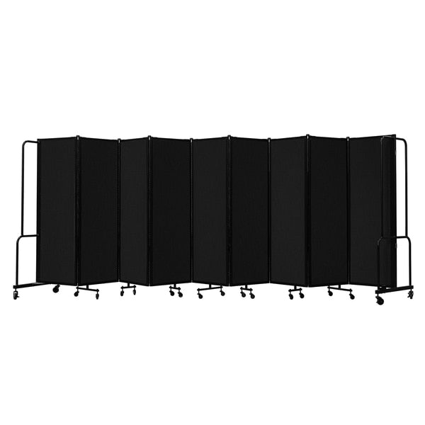 NPS Room Divider, 6' Height, 9 Sections, Black