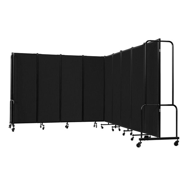 NPS Room Divider, 6' Height, 9 Sections, Black