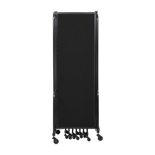 NPS Room Divider, 6' Height, 9 Sections, Black