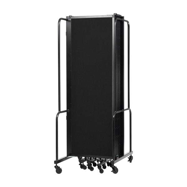 NPS Room Divider, 6' Height, 9 Sections, Black