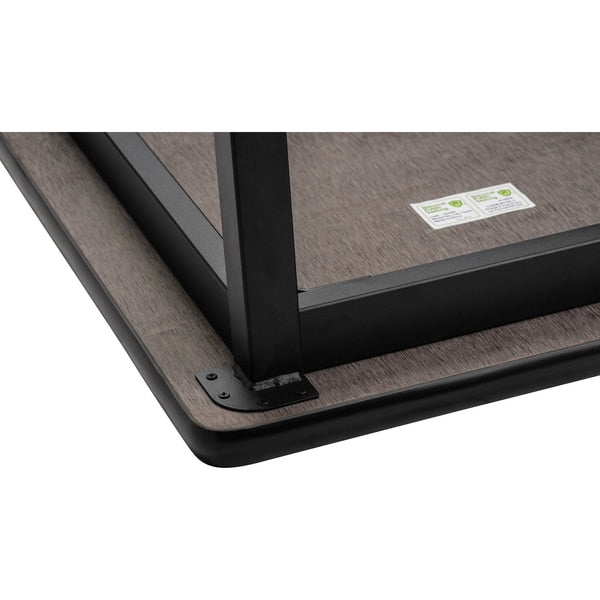 NPS  Steel Height Adjustable Heavy Duty Table, 24 X 60, HPL Top, Black Frame