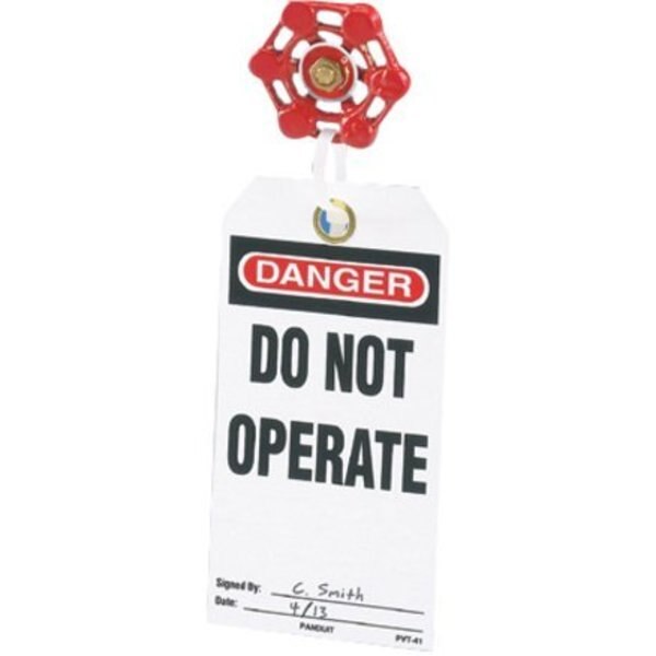 Tag, Danger Do Not., Rd/bl/wh, PK5