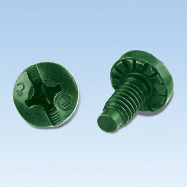 Bonding Screw, Green, #10-32, PK100