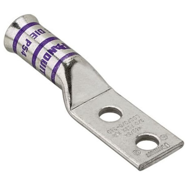 Lug Compression Connector, No.6 AWG