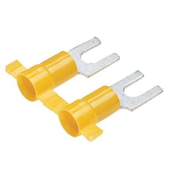 Fork Term, Vyl, 12, 10 Awg, #10 Stud, PK2000