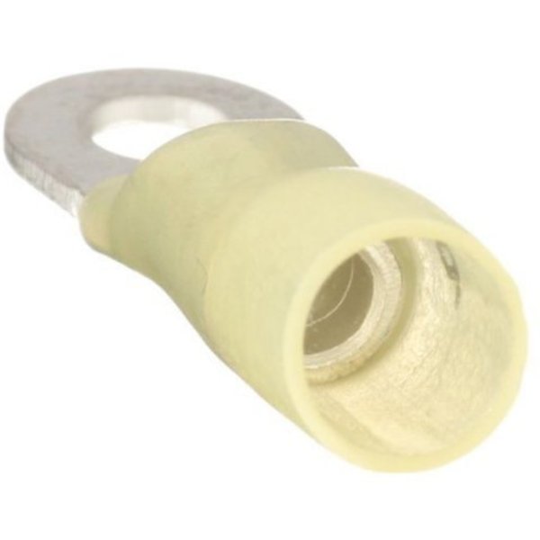 12-10 AWG Heat-Shrink Ring Terminal PK20, Insulation Color: Yellow