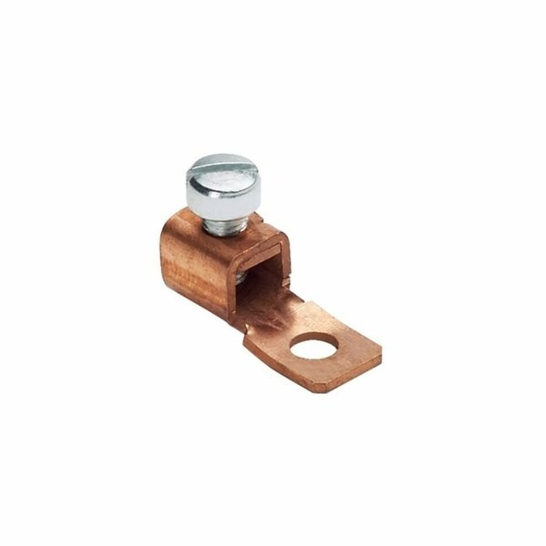 Mech Lug, Cu, S ft., #14-#4 Awg, 1/4 Stud