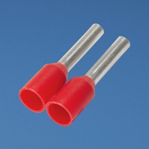 Ferrule, Insul, 1mm2, 8mmpin, Rd, PK3000