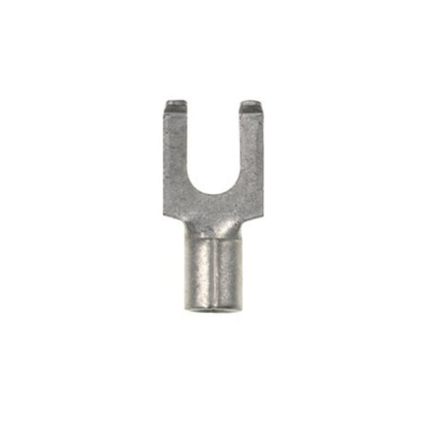 12-10 AWG Non-Insulated Flanged Fork Terminal #10 Stud PK500