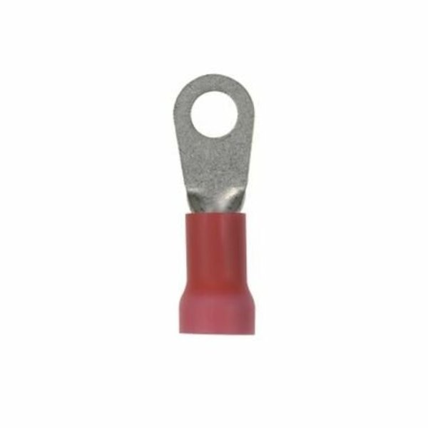 8 AWG Vinyl Ring Terminal #10 Stud PK25