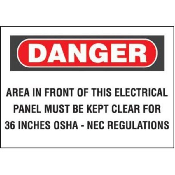 Danger Warning Sign, Red/White