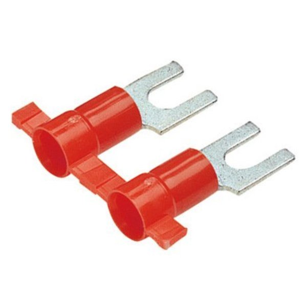 Fork Term, Vyl, 22, 18 Awg, #8 Stud, PK3000