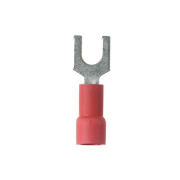 22-18 AWG Vinyl Fork Terminal #6 Stud PK1000, Max. Voltage: 600V