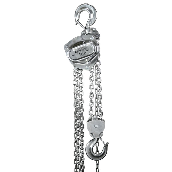 2 Ton Stainless Steel Chain Hoist 10 Ft Lift