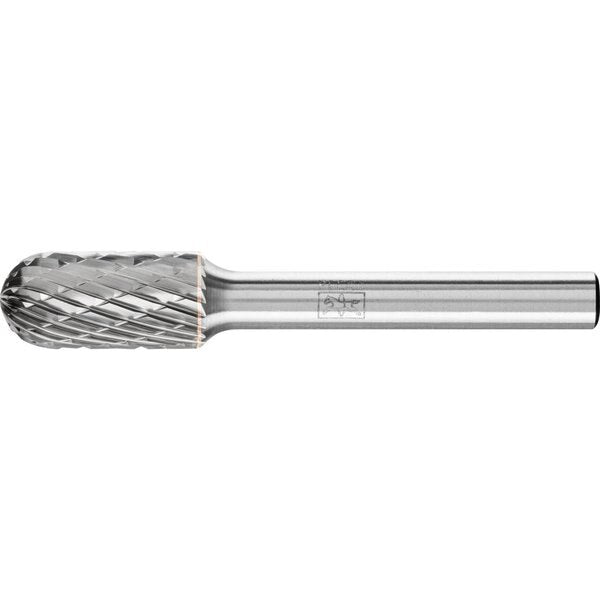 TOUGH Carbide Bur - Cylind. (Radius End) - DBL Cut (3R) - 3/8