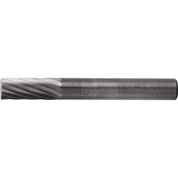 Carbide Bur - Cylind. (Plain End), SGL Cut - 1/4