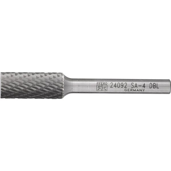 Carbide Bur - Cylind. (Plain End), DBL Cut - 7/16