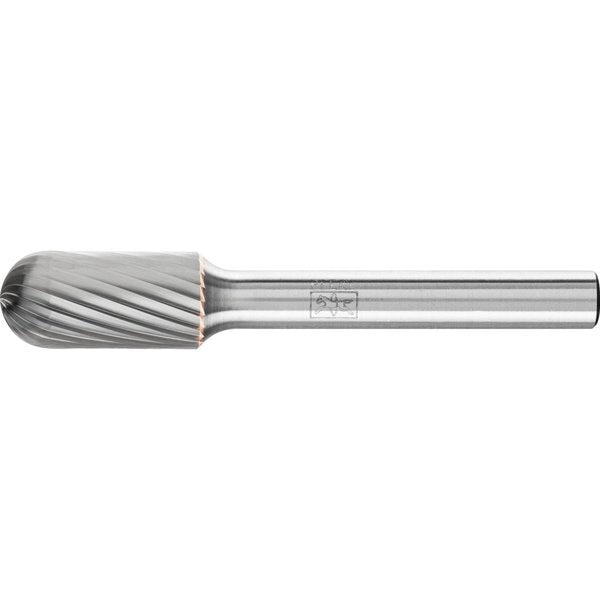 Carbide Bur - Cylind. (Radius End), SGL Cut - 3/8