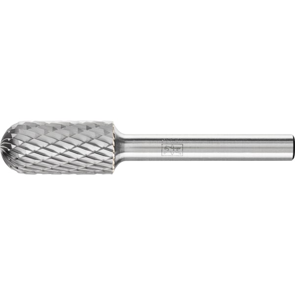 Carbide Bur - Cylind. (Radius End), DBL Cut - 1/2