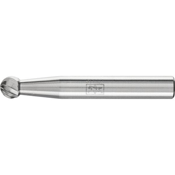 Carbide Bur - Ball Shape, SGL Cut - 1/4