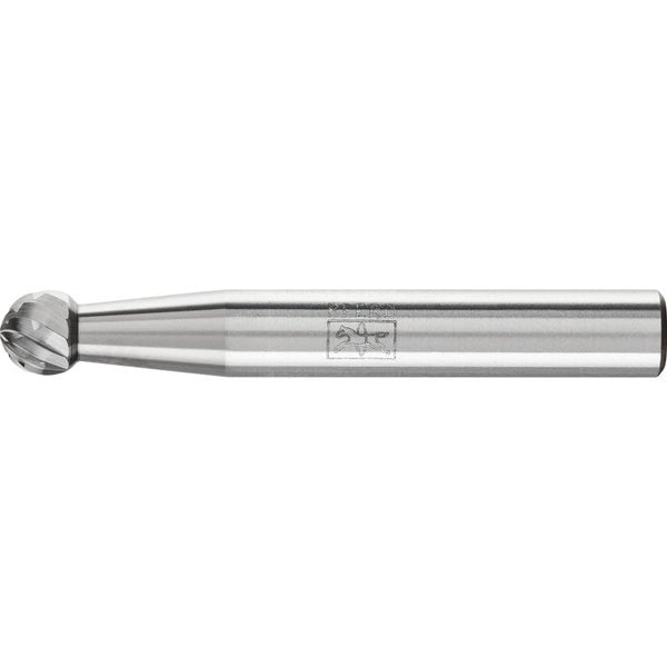 Carbide Bur - Ball Shape, DBL Cut - 1/4