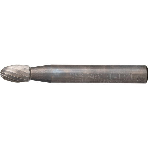Carbide Bur - Oval Shape, SGL Cut - 1/4