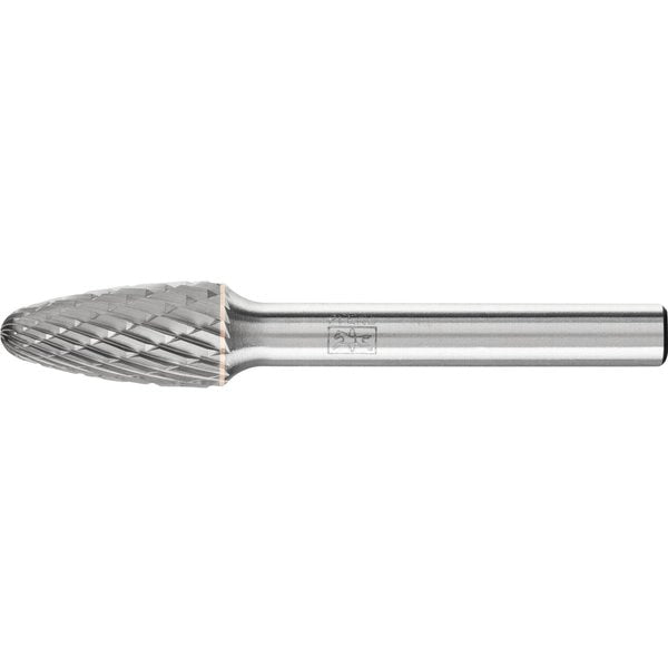 Carbide Bur - Tree Shape, DBL Cut - 3/8
