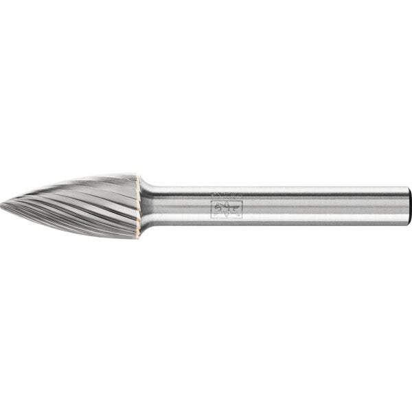 Carbide Bur - Tree Shape (Pointed), SGL Cut - 3/8