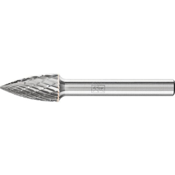 Carbide Bur - Tree Shape (Pointed), DBL Cut - 3/8