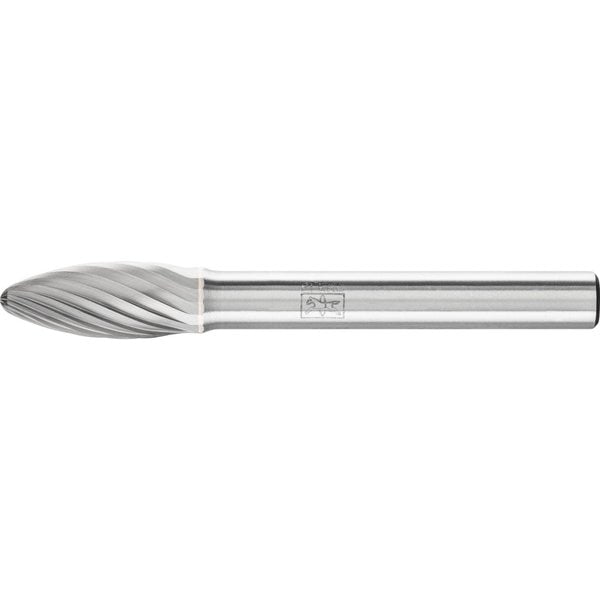 Carbide Bur - Flame Shape, SGL Cut - 5/16