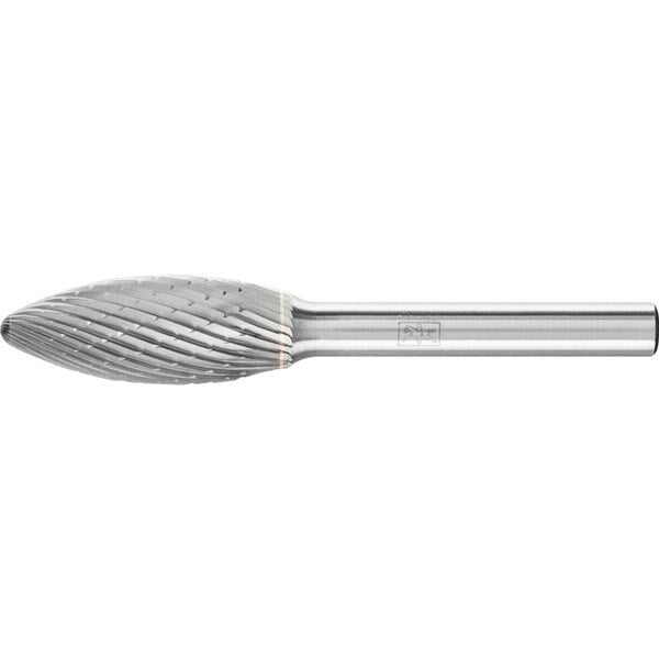 Carbide Bur - Flame Shape, DBL Cut - 1/2