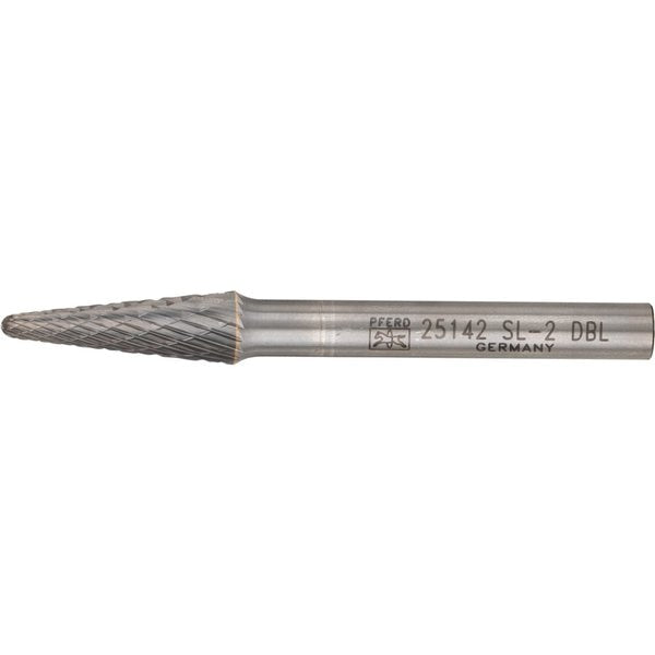 Carbide Bur - 14Â° Taper, DBL Cut - 5/16