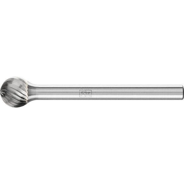 Carbide Bur - Ball Shape, SGL Cut - 1/4
