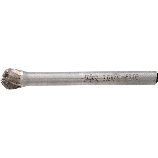Carbide Bur - Ball Shape, DBL Cut - 3/16