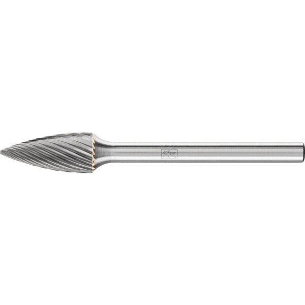 Carbide Bur - Tree Shape (Pointed), SGL Cut - 1/4