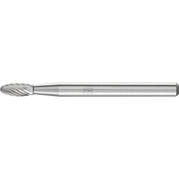 Carbide Bur - Flame Shape, SGL Cut - 1/8