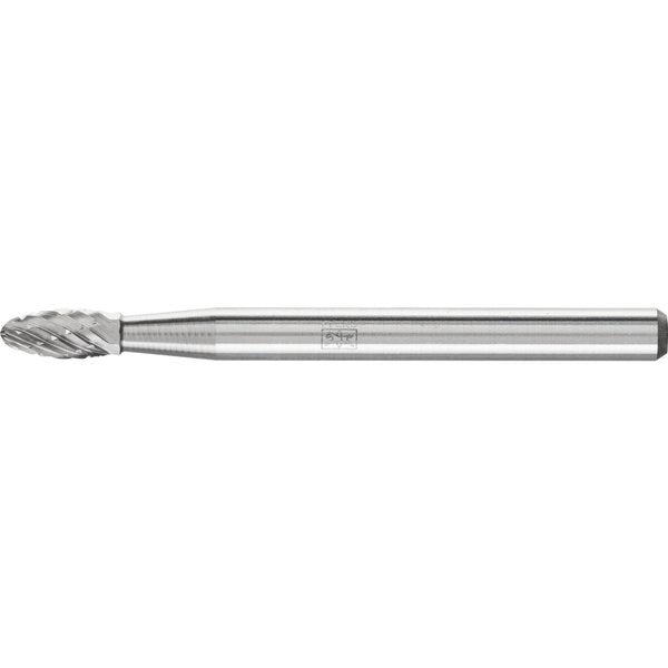 Carbide Bur - Flame Shape, DBL Cut - 1/8