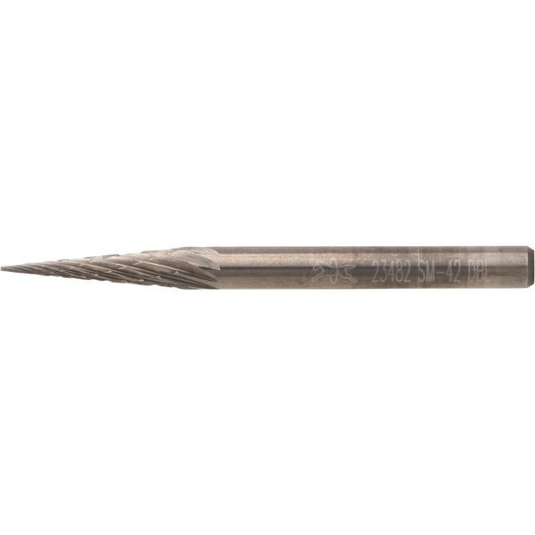 Carbide Bur - Cone (Pointed), DBL Cut - 1/8