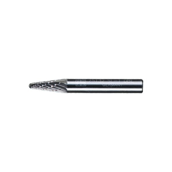 Carbide Bur - 14Â° Taper, DBL Cut - 1/4