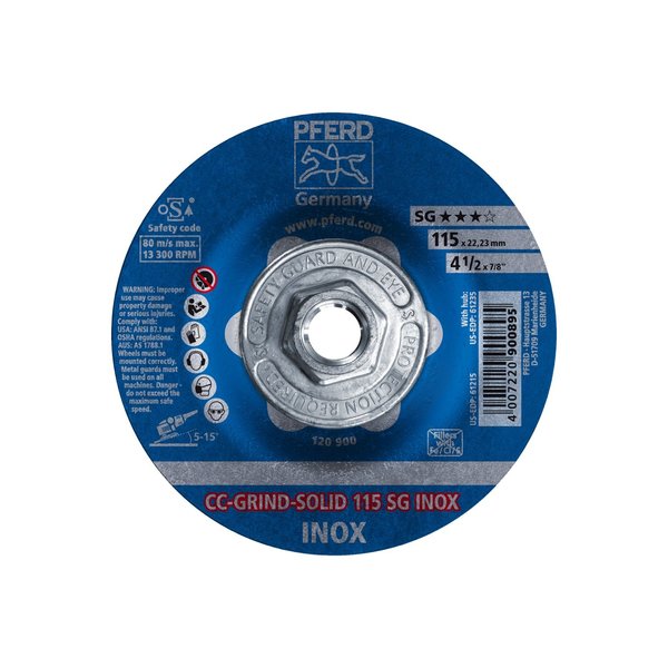 Depressed Centr Wheel, 13,300 rpm