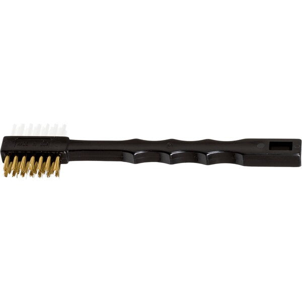 3x7 Welders Toothbrush - Dual Head - Brass/Polypro Fill, Polypro Block