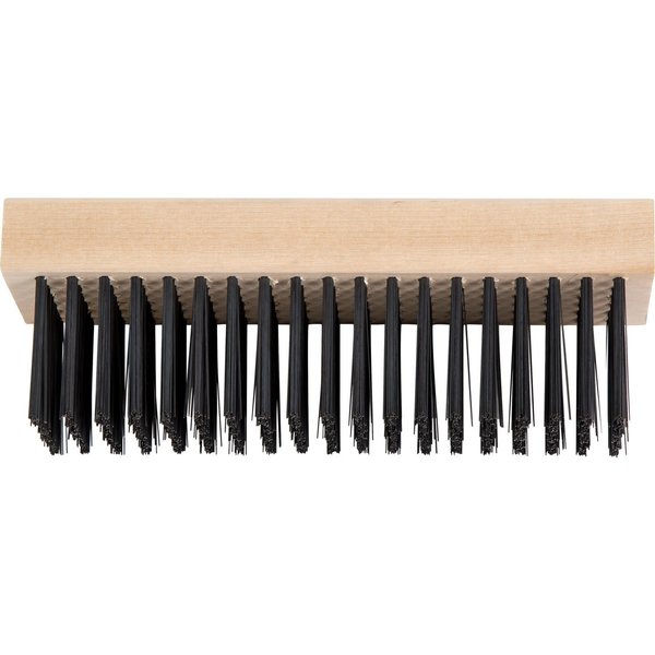 Straight Back Block Brush - 6 x 19 Rows, CS Wire