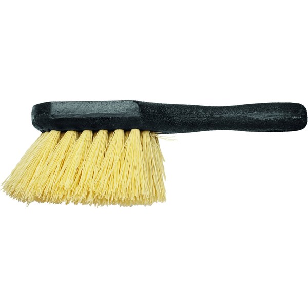 Short Handle Fender Brush - Cream Colored Synthetic Fill